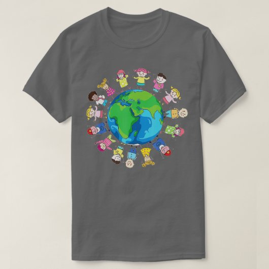 世界の子どもたち Tシャツ (デザイン正面)