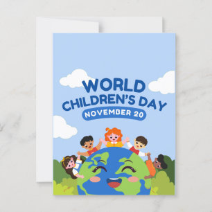 世界の子どもの日 十一月20日 ポストカード