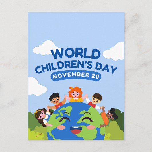 世界の子どもの日 | 十一月20日 ポストカード (正面)