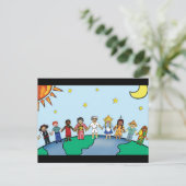 世界の子供たち ポストカード (スタンド正面)