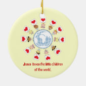 世界の子供 セラミックオーナメント (裏面)