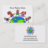 世界の子供 名刺 (正面/裏面)