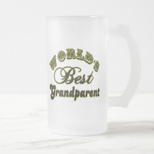 世界の孫最高の王がフロステッドマグ フロストグラスビールジョッキ