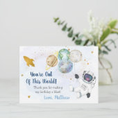 世界の宇宙飛行士の宇宙ありがとう サンキューカード (スタンド正面)