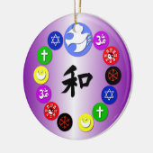 世界の宗教の休日のオーナメント セラミックオーナメント (左)