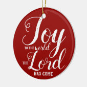 世界の宗教上のクリスマスホリデーへの喜び セラミックオーナメント (左)