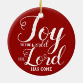 世界の宗教上のクリスマスホリデーへの喜び セラミックオーナメント (裏面)