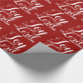 世界の宗教上のクリスマスホリデーへの喜び ラッピングペーパー (角)