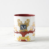 世界の家族のツリー最高の写真のコラージュをパーソナライズ マグカップ (中央)