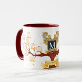 世界の家族のツリー最高の写真のコラージュをパーソナライズ マグカップ (正面左)