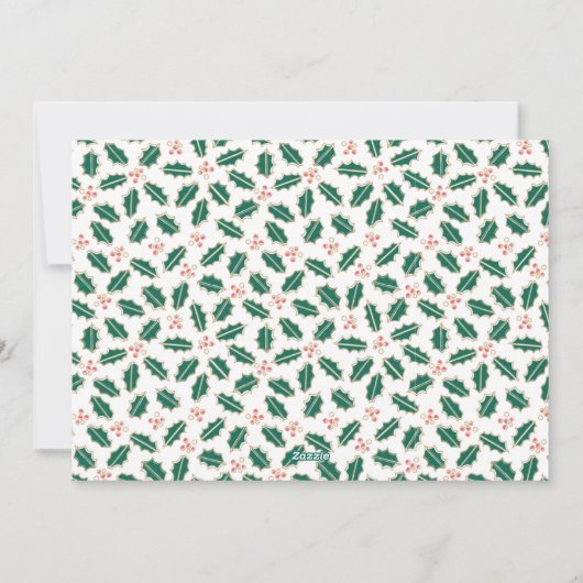 世界の家族への喜び3つの写真クリスマス シーズンカード (裏面)