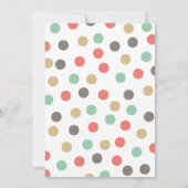 世界の小さい1ベビーシャワーの招待への歓迎 招待状 (裏面)