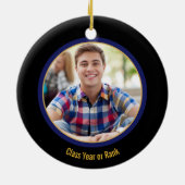 世界の巡査最高の写真記念品 セラミックオーナメント (裏面)