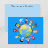 世界の平和のための子供 (正面/裏面)