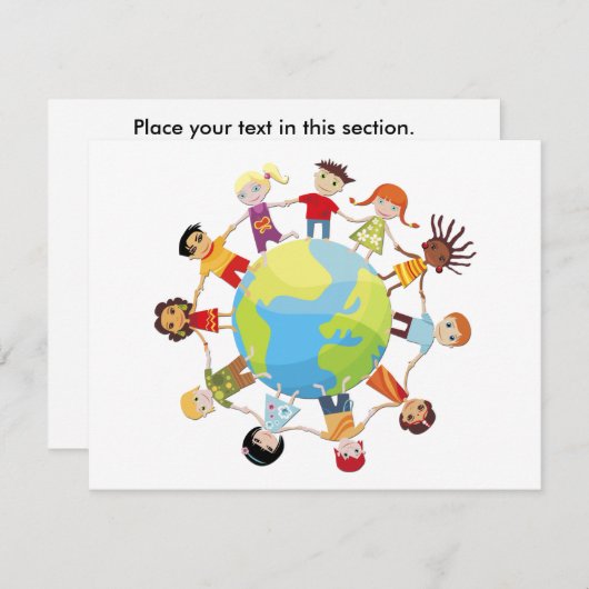 世界の平和のための子供 (正面/裏面)