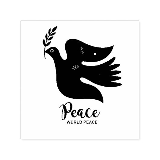 世界の平和を実現する セルフインキングスタンプ (デザイン)