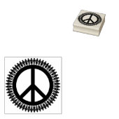 世界の平和を手にする ラバースタンプ (押印)