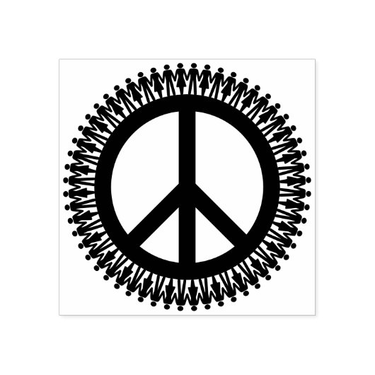 世界の平和を手にする ラバースタンプ (インプリント)