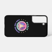 世界の平和☮電話ケース SAMSUNG GALAXYケース (裏面横)