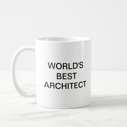世界の建築最高の家 コーヒーマグカップ (左)
