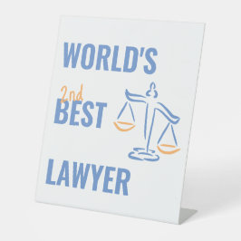 世界の弁護士最高の。同僚ギフトアイディア。弁護士 台座サイン