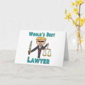世界の弁護最高の士 カード (黄色い花)