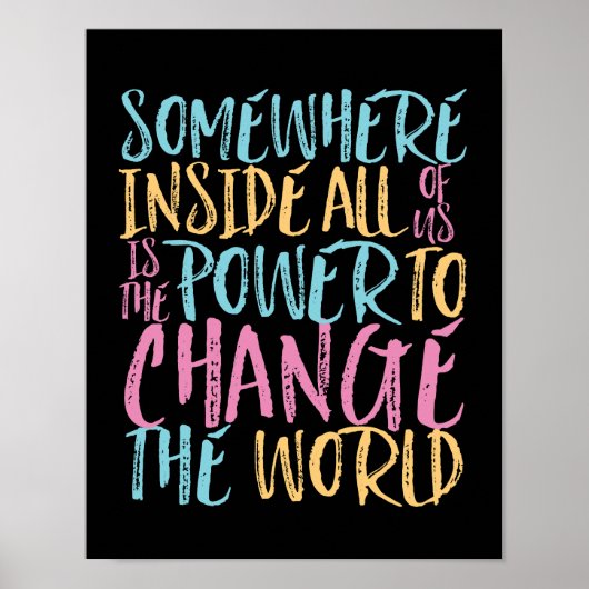 世界の引用文を変える感動的力 ポスター (正面)