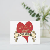 世界の彼氏最高の ポストカード (スタンド正面)