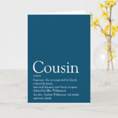 世界の従姉妹最高のの定義が青 カード (黄色い花)