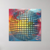 世界の怒り – 抽象芸術の世界が混乱 キャンバスプリント (正面)