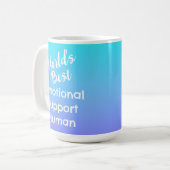 世界の情最高の動の支援者 コーヒーマグカップ (正面左)