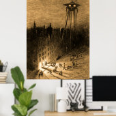 世界の戦争と酔った群衆 ポスター (ホームオフィス)