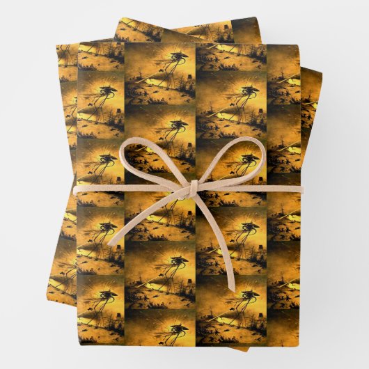 世界の戦争H GウェルズSFギフト ラッピングペーパーシート (インサイチュ)