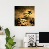 世界の戦争H GウェルズSF ポスター (ホームオフィス)