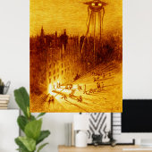 世界の戦争H G Wells Alvim Corera 1906 ポスター (ホームオフィス)