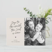 世界の手書き宗教クリスマスへの喜び シーズンカード (スタンド正面)