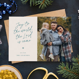 世界の手書き宗教クリスマスへの喜び シーズンカード