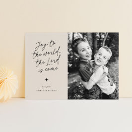 世界の手書き宗教クリスマスへの喜び シーズンカード