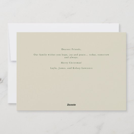 世界の手書き宗教クリスマスへの喜び シーズンカード (裏面)