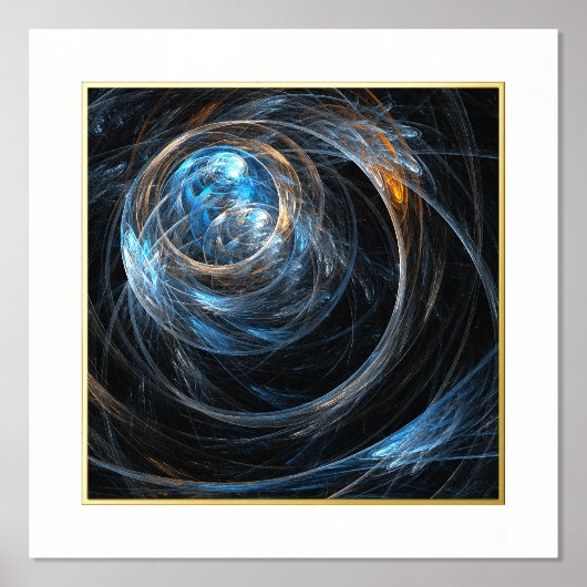 世界の抽象芸術 箔ポスター (正面)