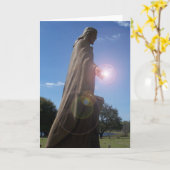 世界の挨拶状の芸術のイエス・キリストライト カード (黄色い花)