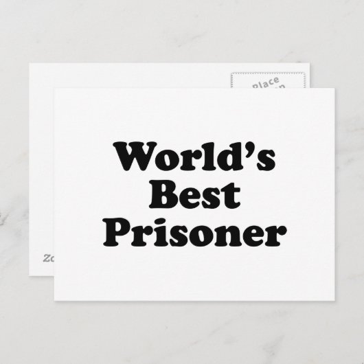 世界の捕虜最高の ポストカード (正面/裏面)