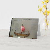 世界の探検家のリーフErikson、船、 カード (黄色い花)