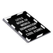 世界の支配とその他の計画の小さなカッコいい本 ノートブック (右側)