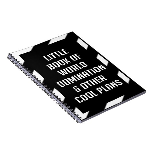 世界の支配とその他の計画の小さなカッコいい本 ノートブック (右側)