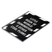 世界の支配とその他の計画の小さなカッコいい本 ノートブック (左側)