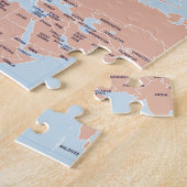 世界の政治地図 ジグソーパズル (側面)