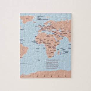 世界の政治地図 ジグソーパズル