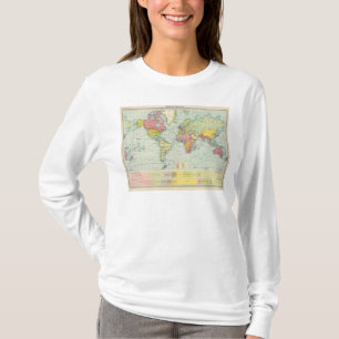 世界の政治地図 Tシャツ