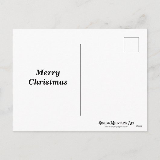 世界の救い主聖なる書物、 経典かわいいネズミアート シーズンポストカード (裏面)